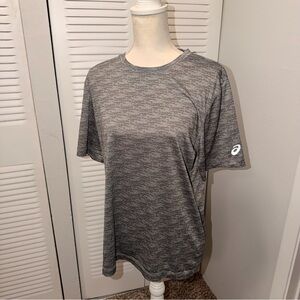 Asics Heathered Gray Men's Tee Size Medium